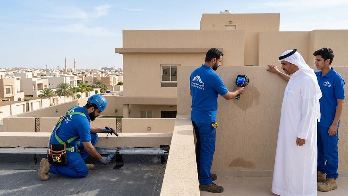 فني التقنية الحديثة يشرح تقرير كشف التسرب وتكلفته للعميل في الرياض
